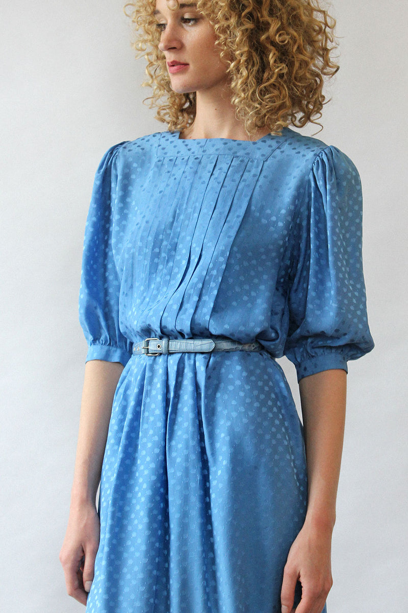 Pale Blue Silk Dress – OMNIA